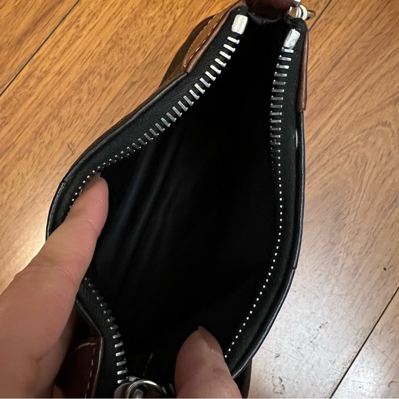 Dooney & Bourke micro mini bag brown & black leather - Picture 4 of 4